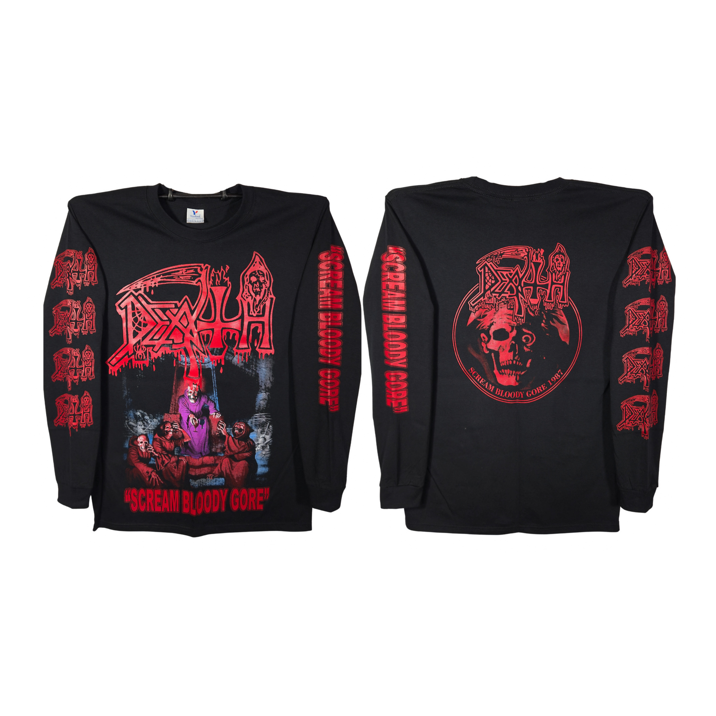 Death - Scream Bloody Gore Playera Manga Larga