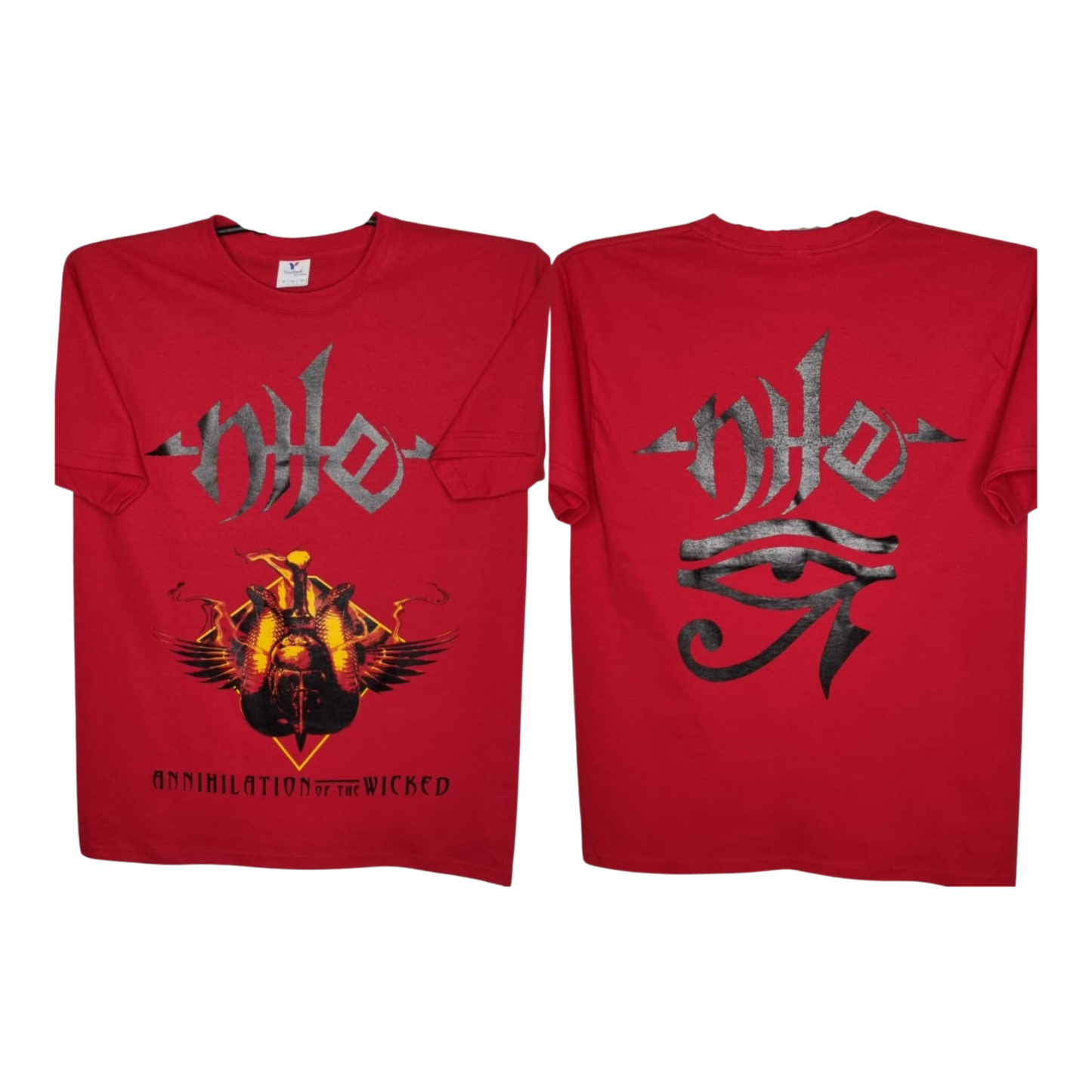 Nile - Annihilation Of The Wicked Playera Manga Corta Roja