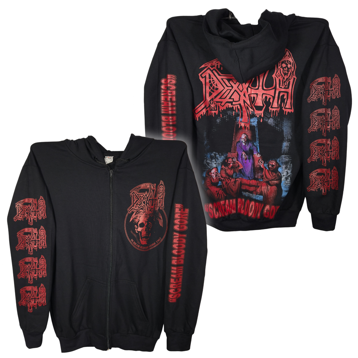 Death - Scream Bloody Gore Sudadera Cierre