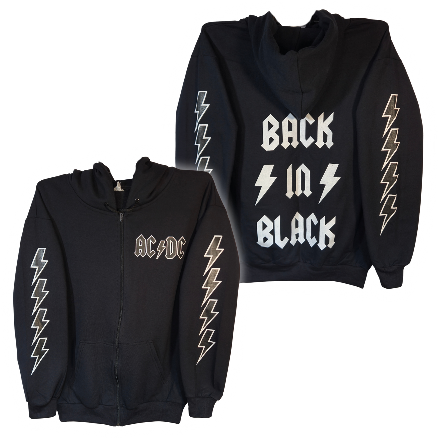 AC-DC - Back In Black Sudadera Cierre
