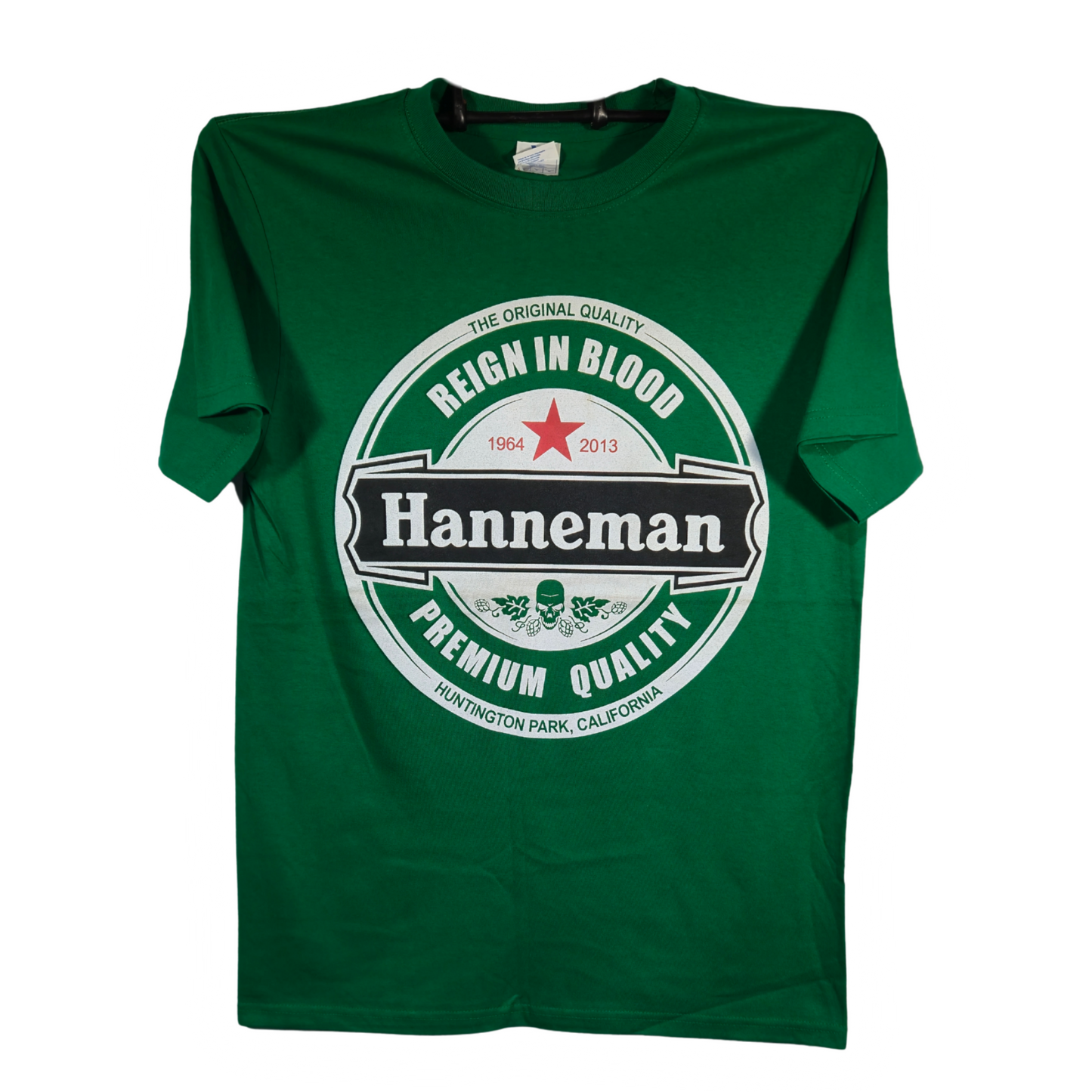 Jeff Hanneman - Heineken Playera Manga Corta Verde