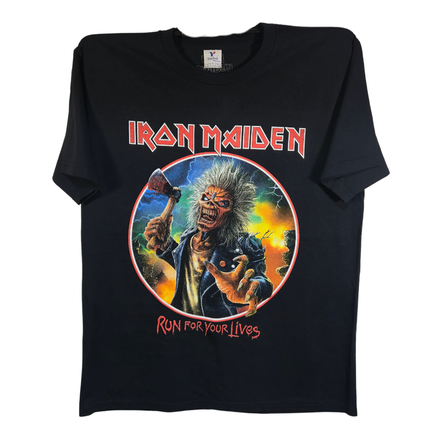 Iron Maiden - Run For Your Live Playera Manga Corta