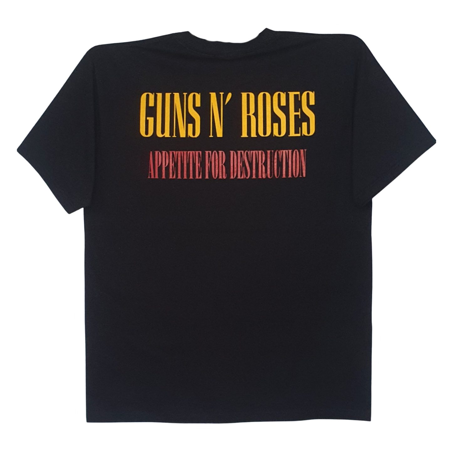 Guns & Roses - Appetite For Destruction Playera Manga Corta Negra