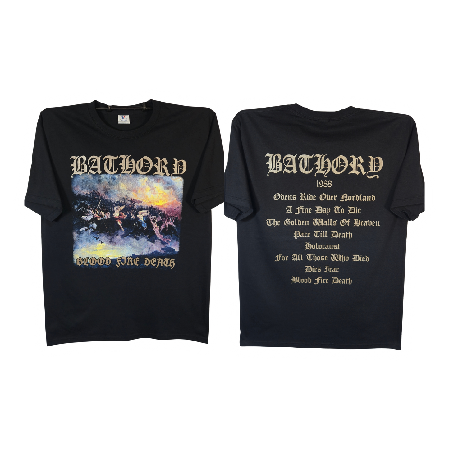 Bathory - Blood Fire Death Playera Manga Corta