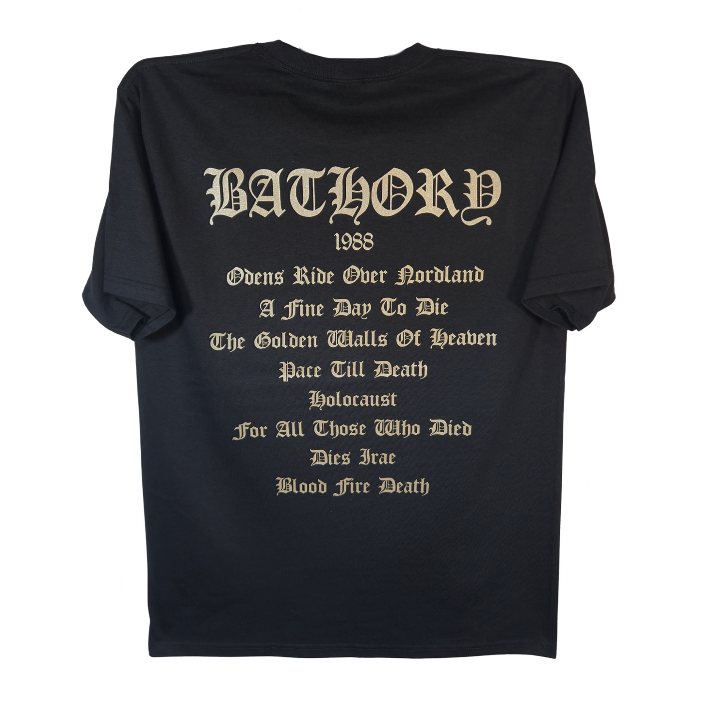 Bathory - Blood Fire Death Playera Manga Corta
