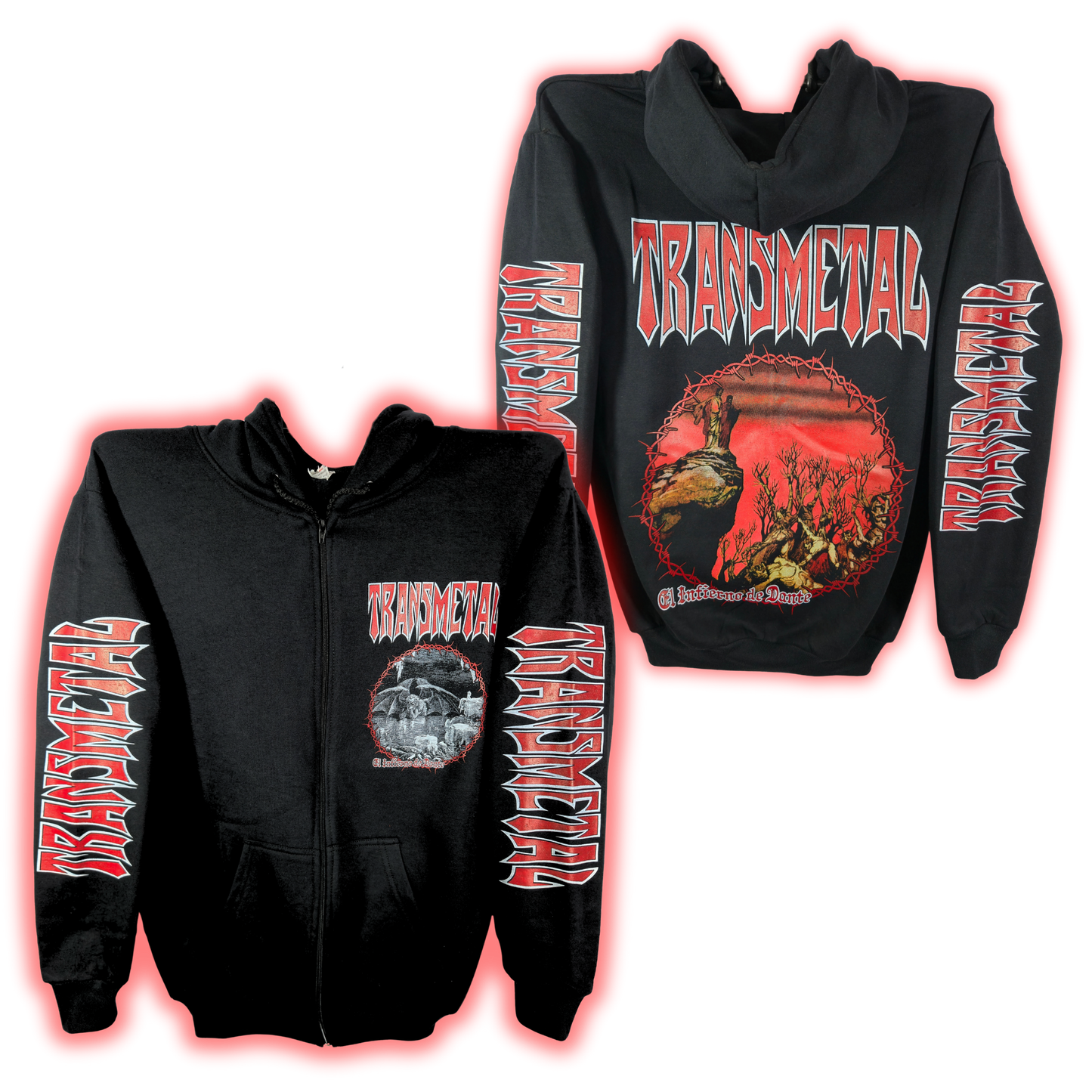 Transmetal - El Inferno De Dante Sudadera Cierre