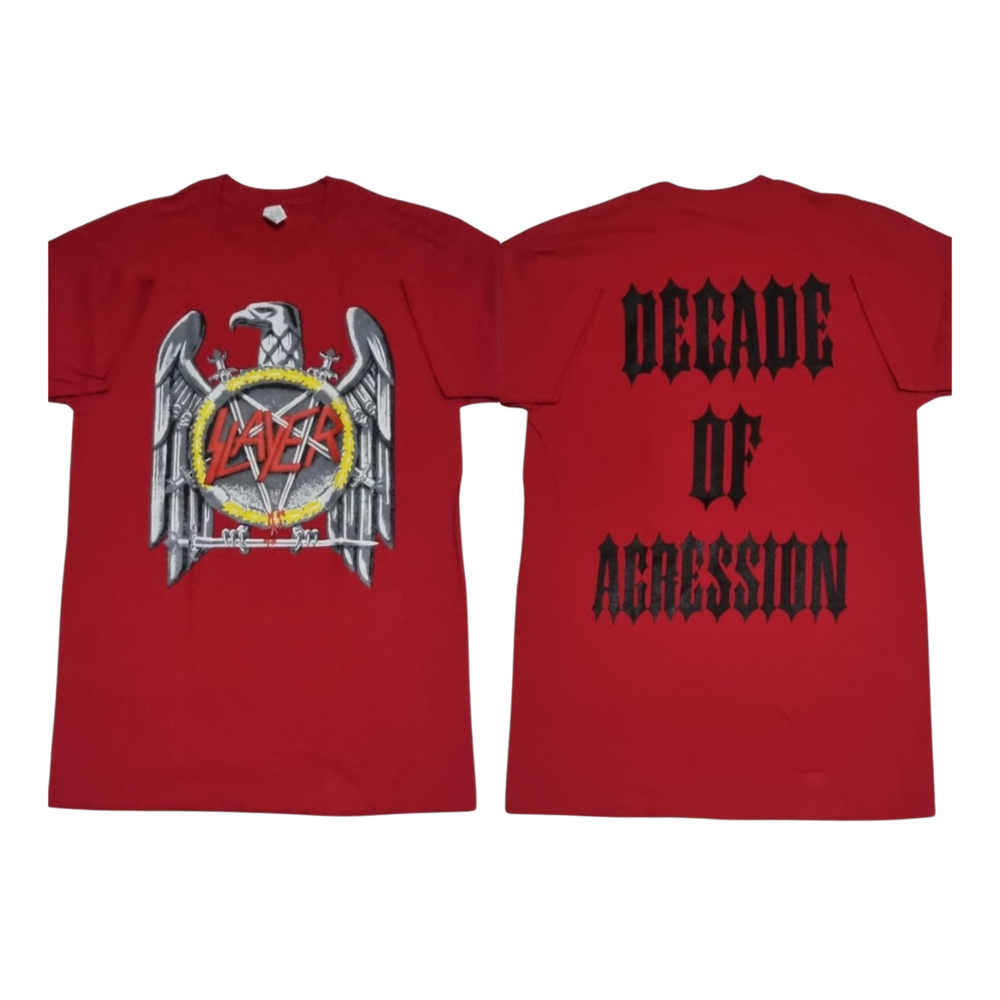 Slayer - Eagle Playera Manga Corta Roja