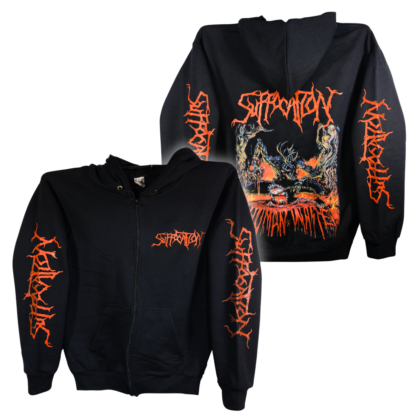 Suffocation - Human Waste Sudadera Cierre