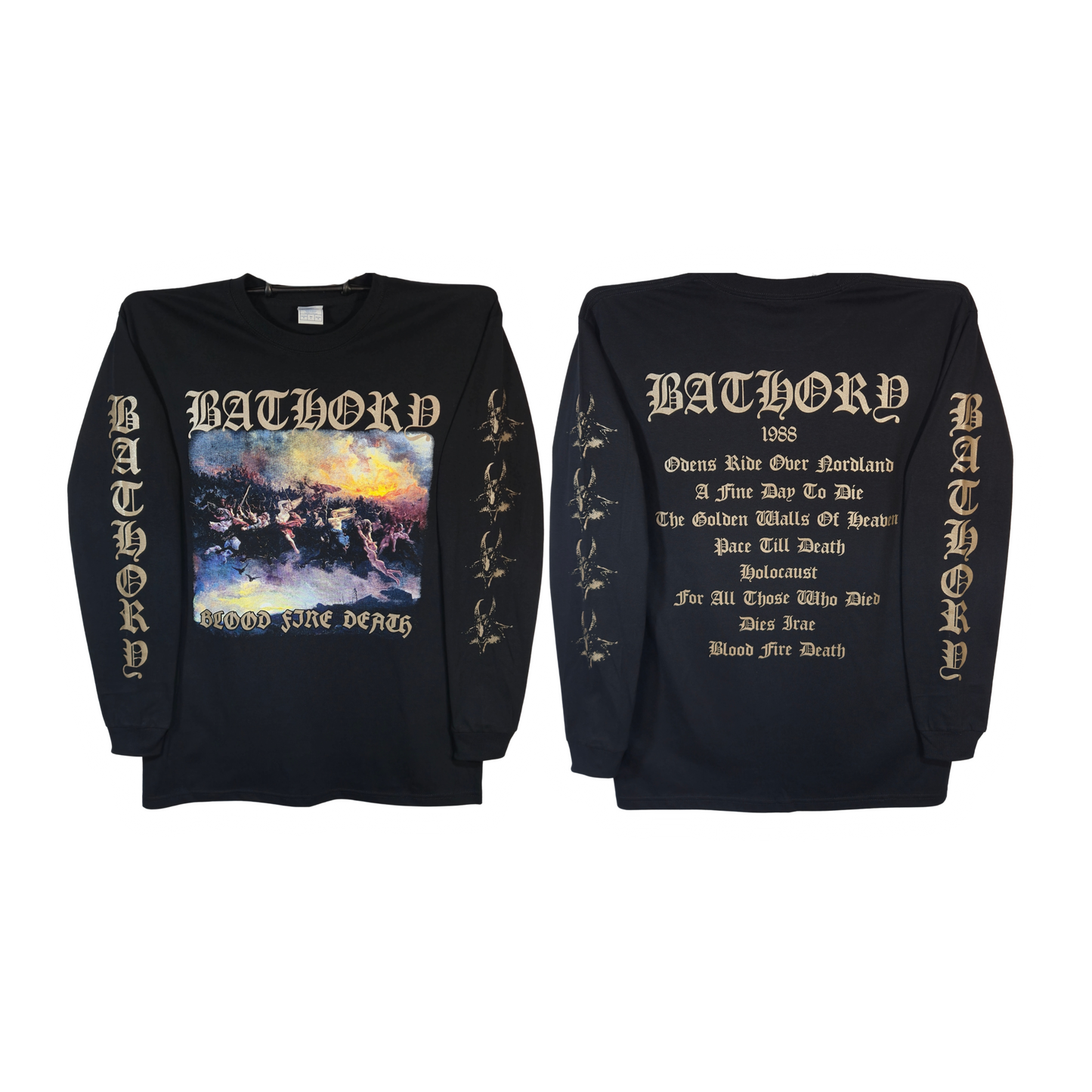 Bathory - Blood, Fire, Death Playera Manga Larga