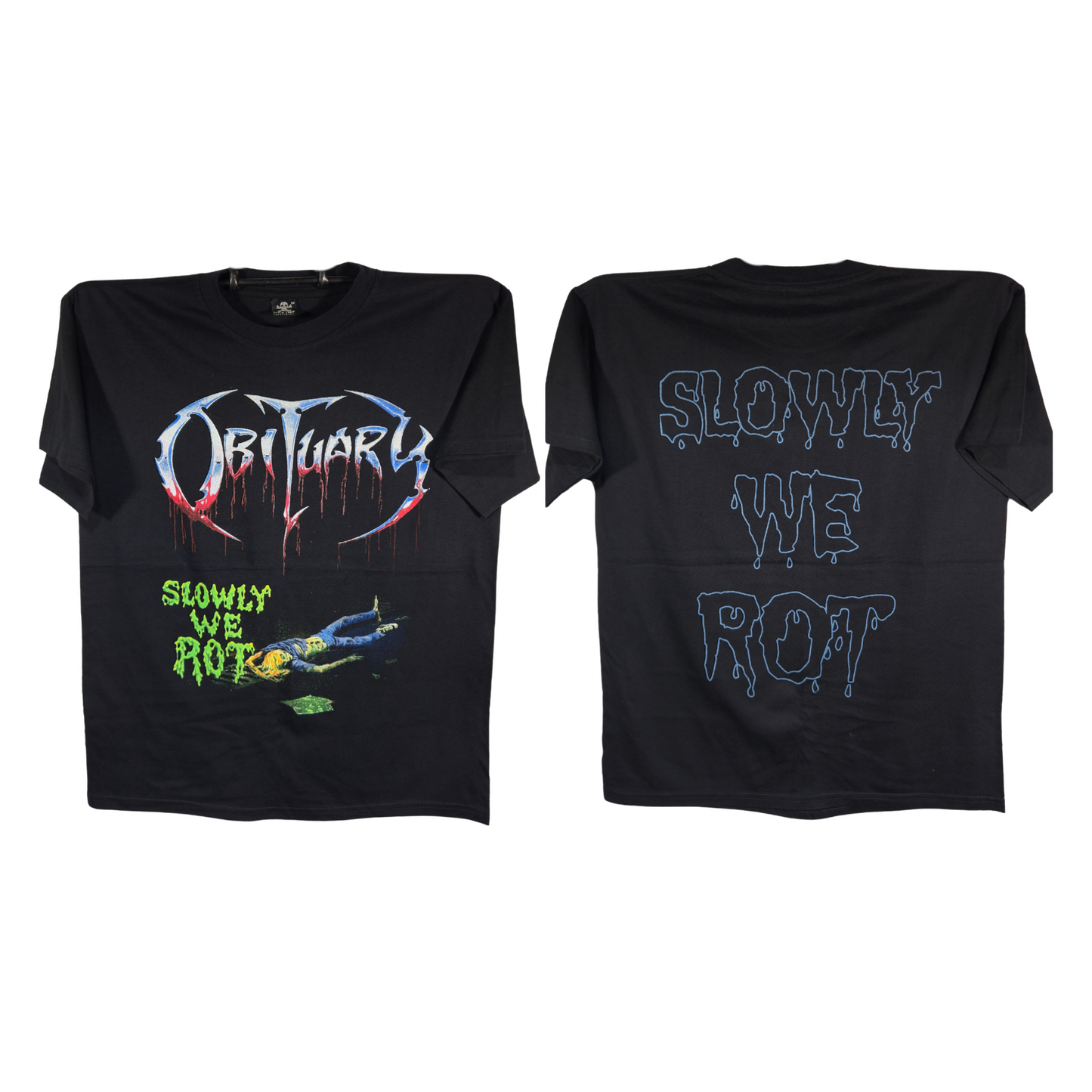 Obituary - Slowly We Rot Playera Manga Corta