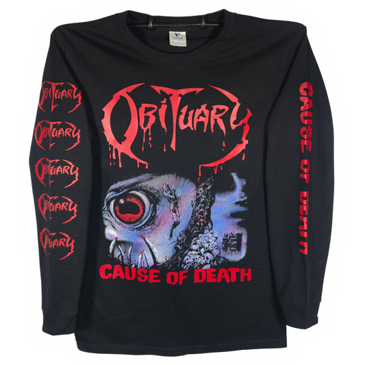 Obituary - Cause Of Death Playera Manga Larga