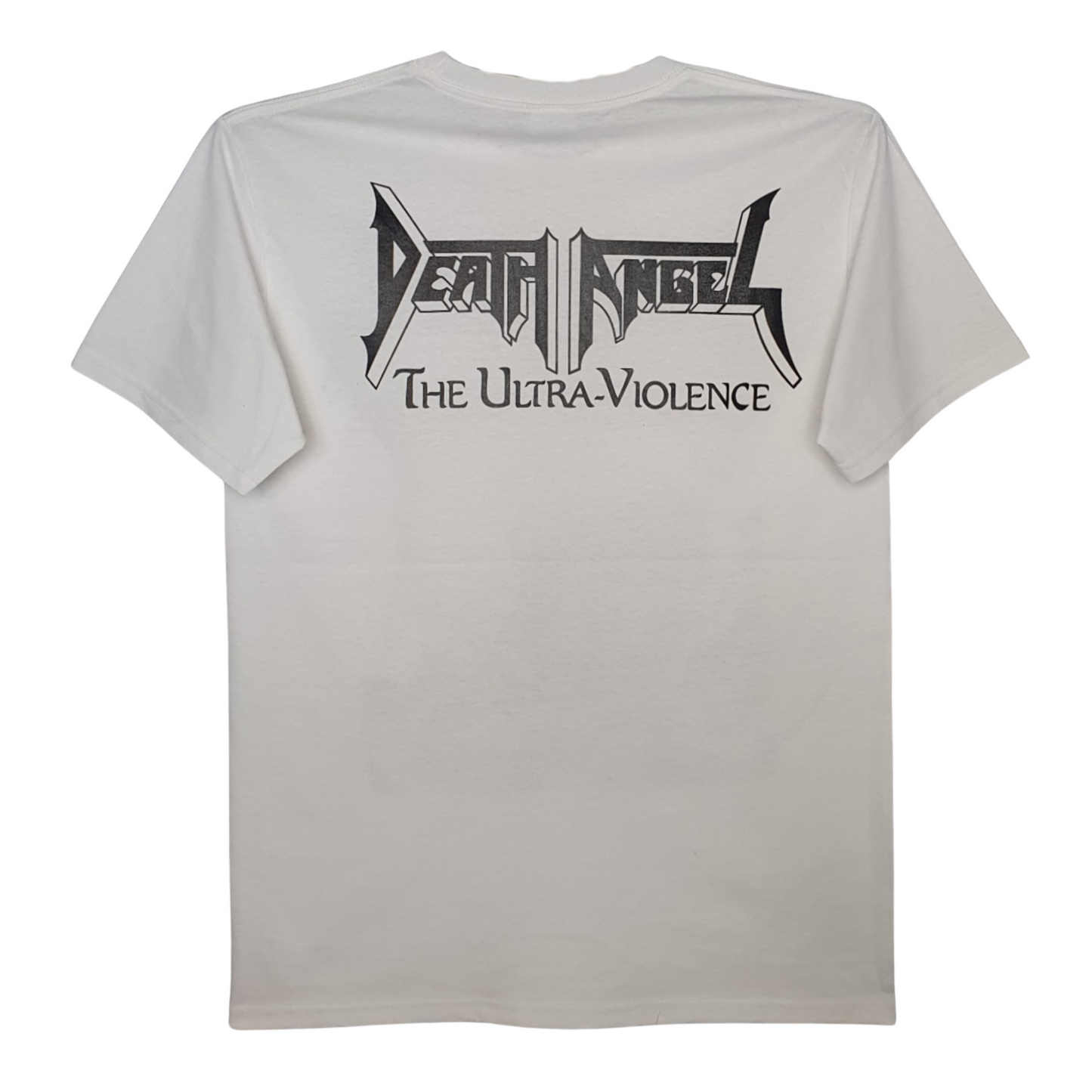 Death Angel - The Ultra Violence Playera Manga Corta Blanca