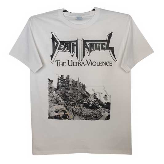 Death Angel - The Ultra Violence Playera Manga Corta Blanca
