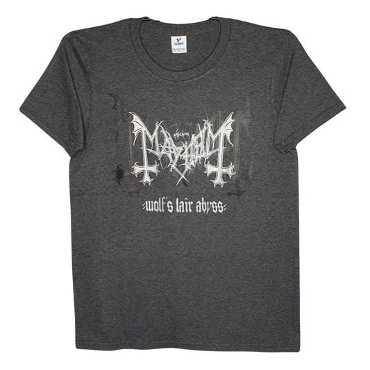 Mayhem - Wolf's Liar Abyss Playera Manga Corta Gris Oxford
