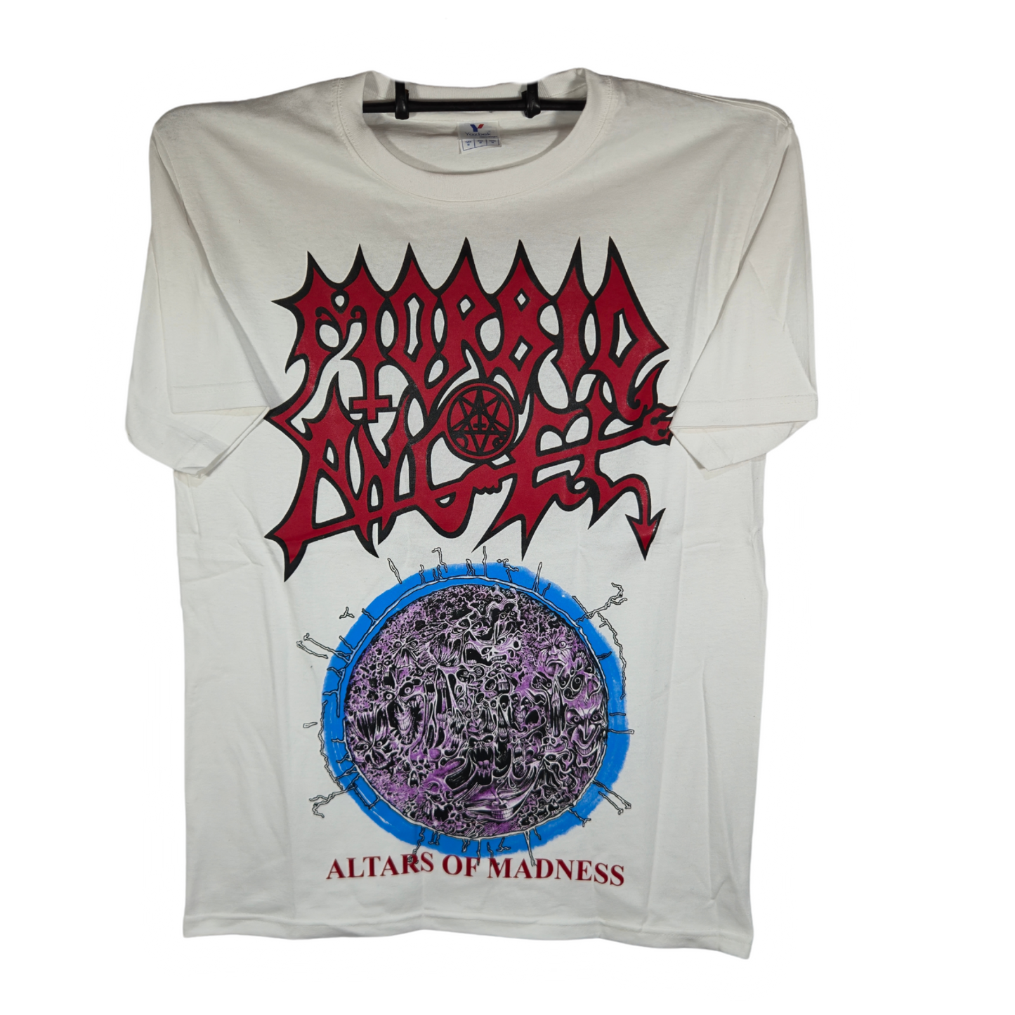 Morbid Angel- Altars Of Madness Playera Manga Corta Blanca