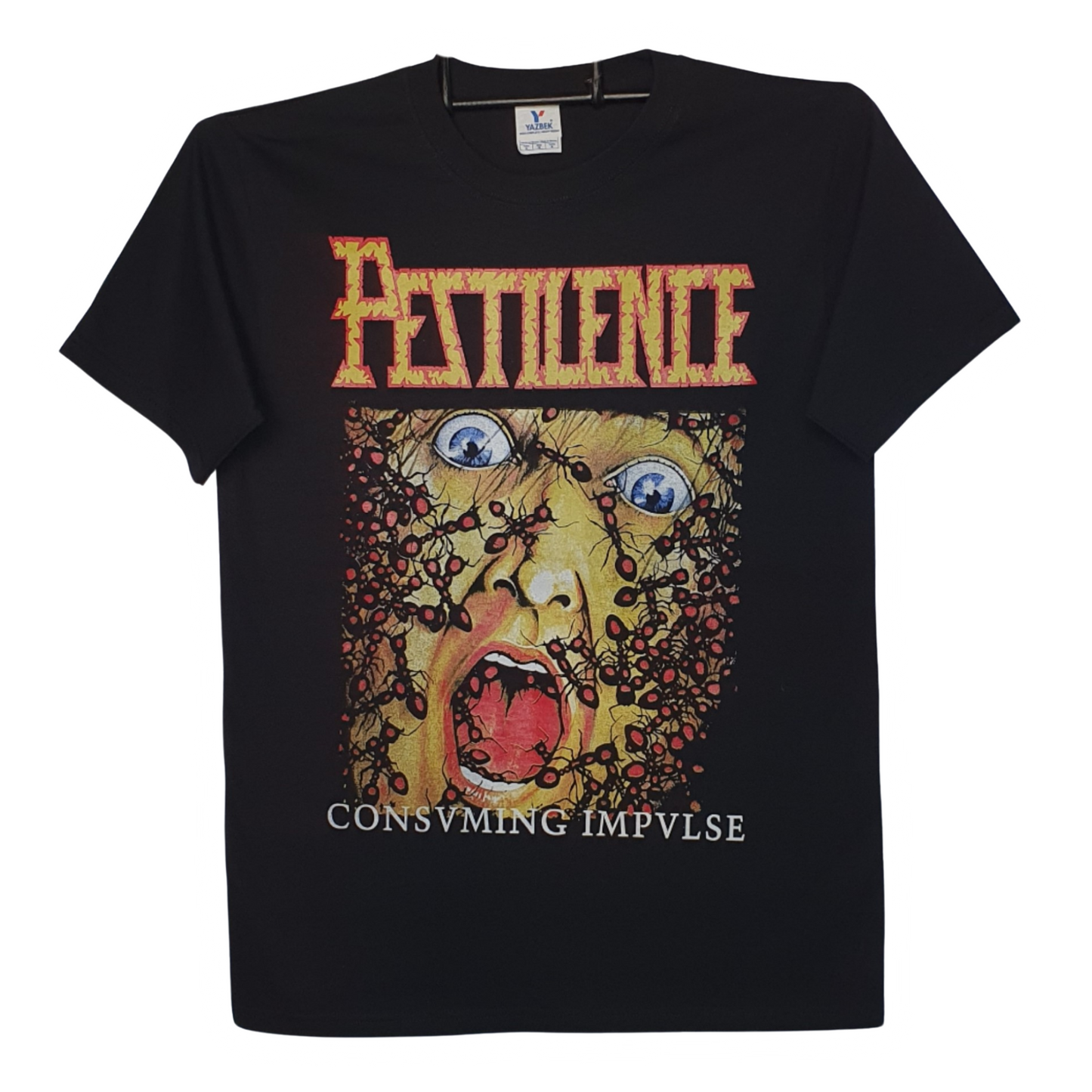 Pestilence - Consvming Impvlse Playera Manga Corta Negra