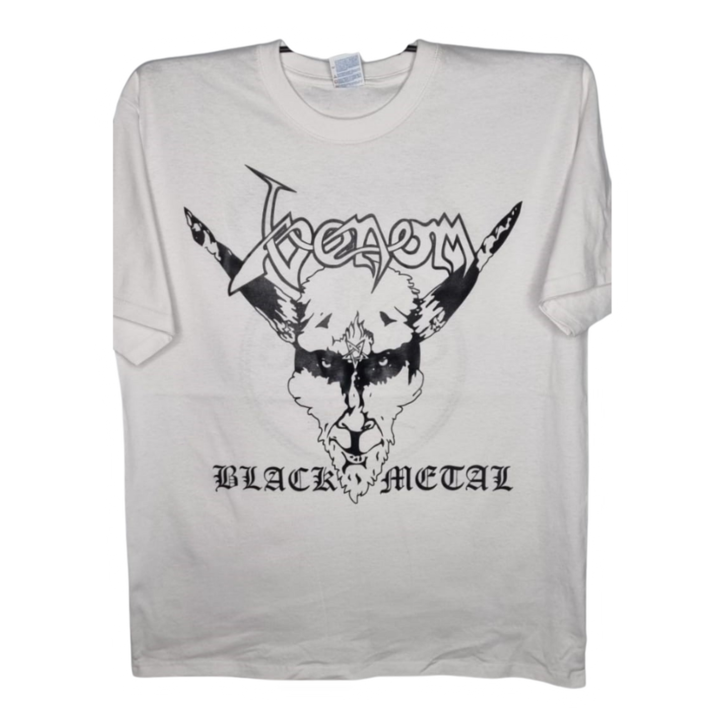 Venom - Black Metal Playera Manga Corta Blanca