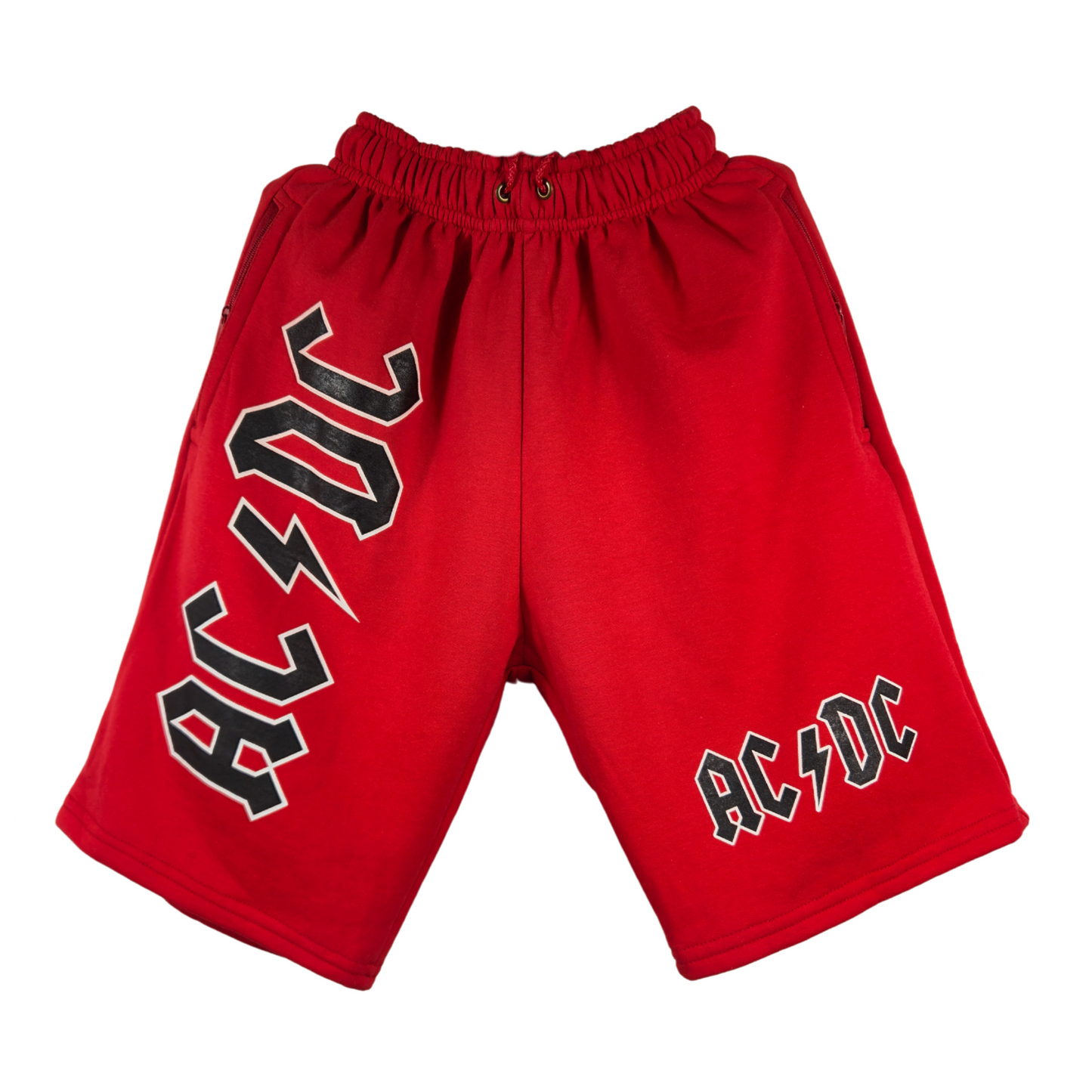 AC-DC Bermuda/Short Rojo