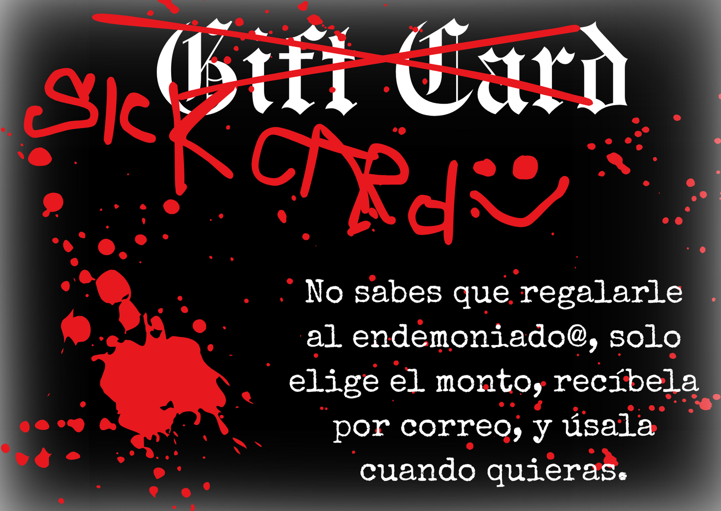 Tarjeta de Regalo Sick Religion