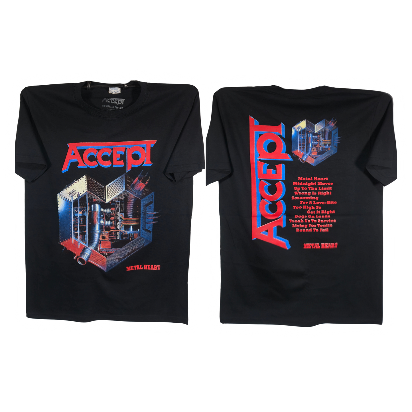 Accept - Metal Heart Playera Manga Corta Negra