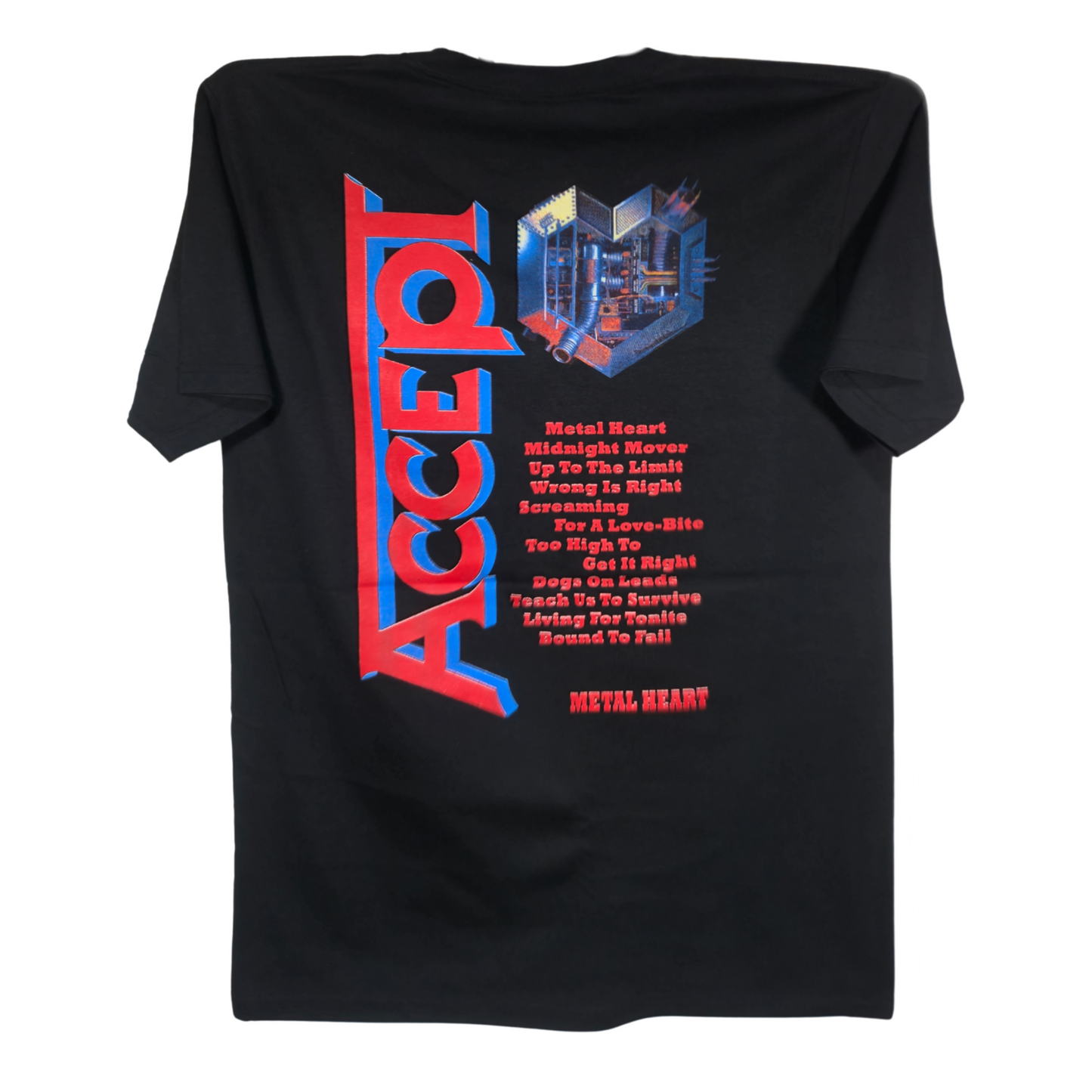 Accept - Metal Heart Playera Manga Corta Negra