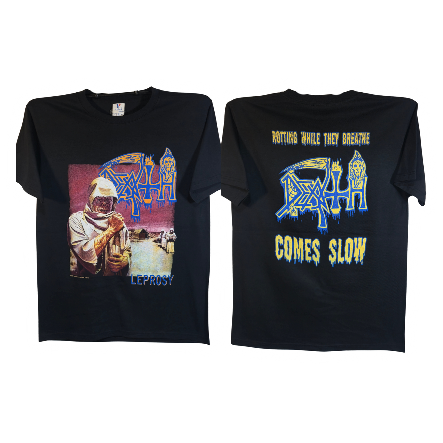 Death - Leprosy Playera Manga Corta Negra