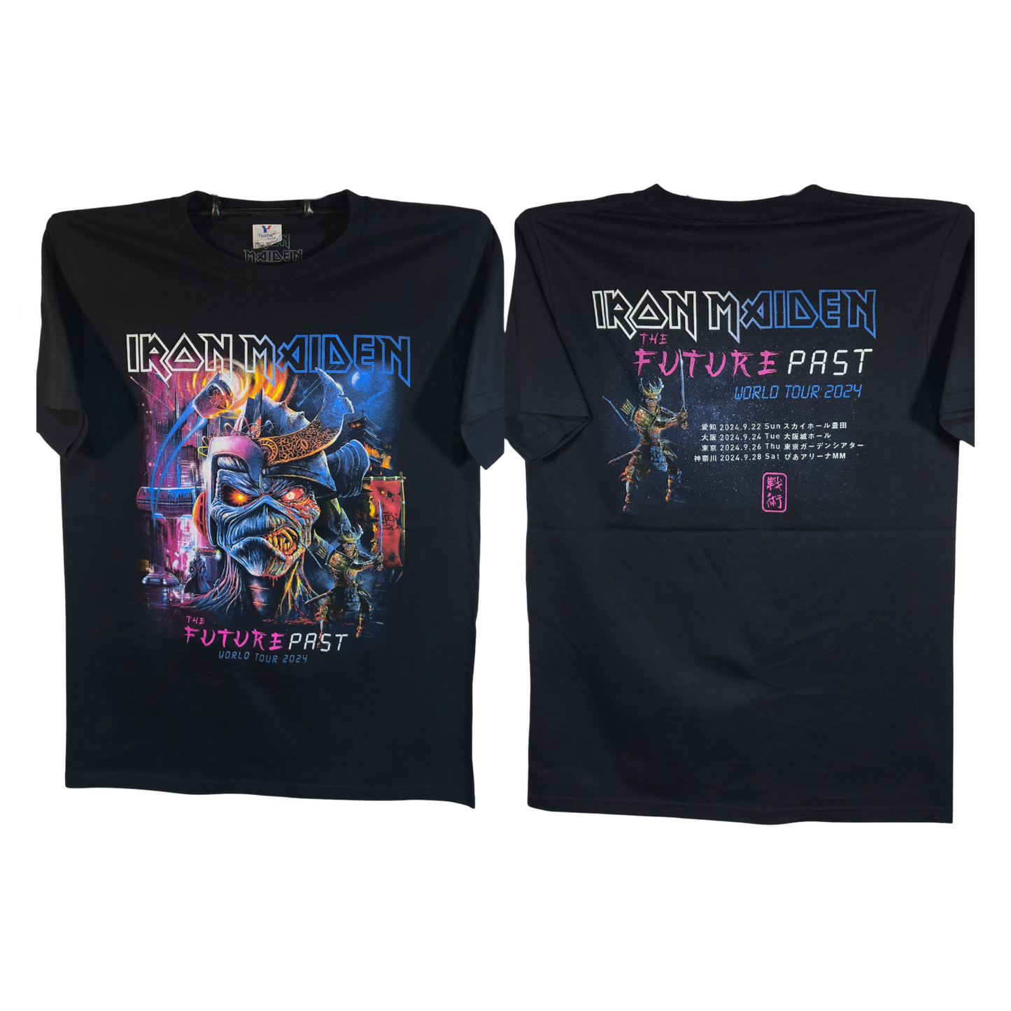 Iron Maiden - The Future Past World Tour Playera Manga Corta
