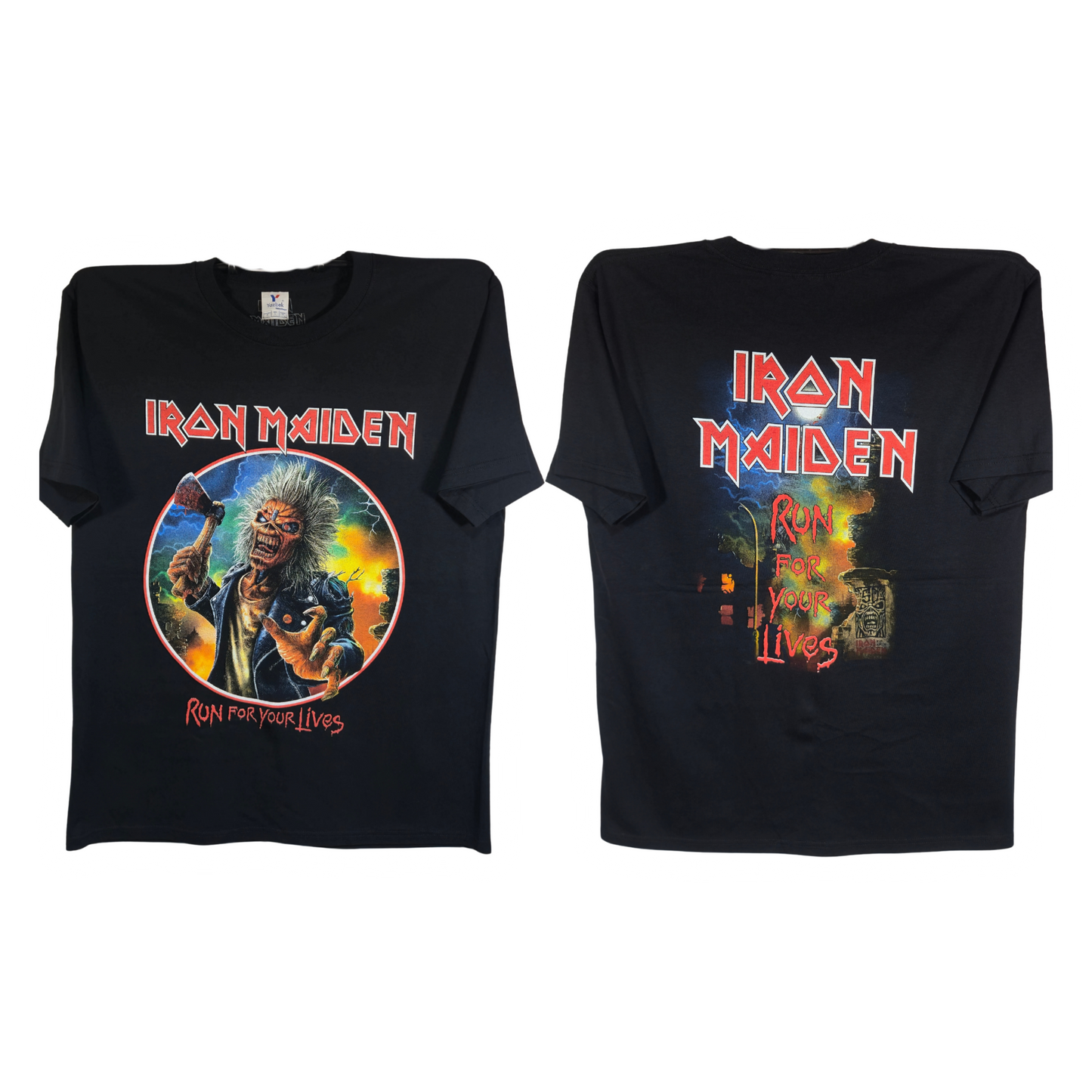Iron Maiden - Run For Your Live Playera Manga Corta