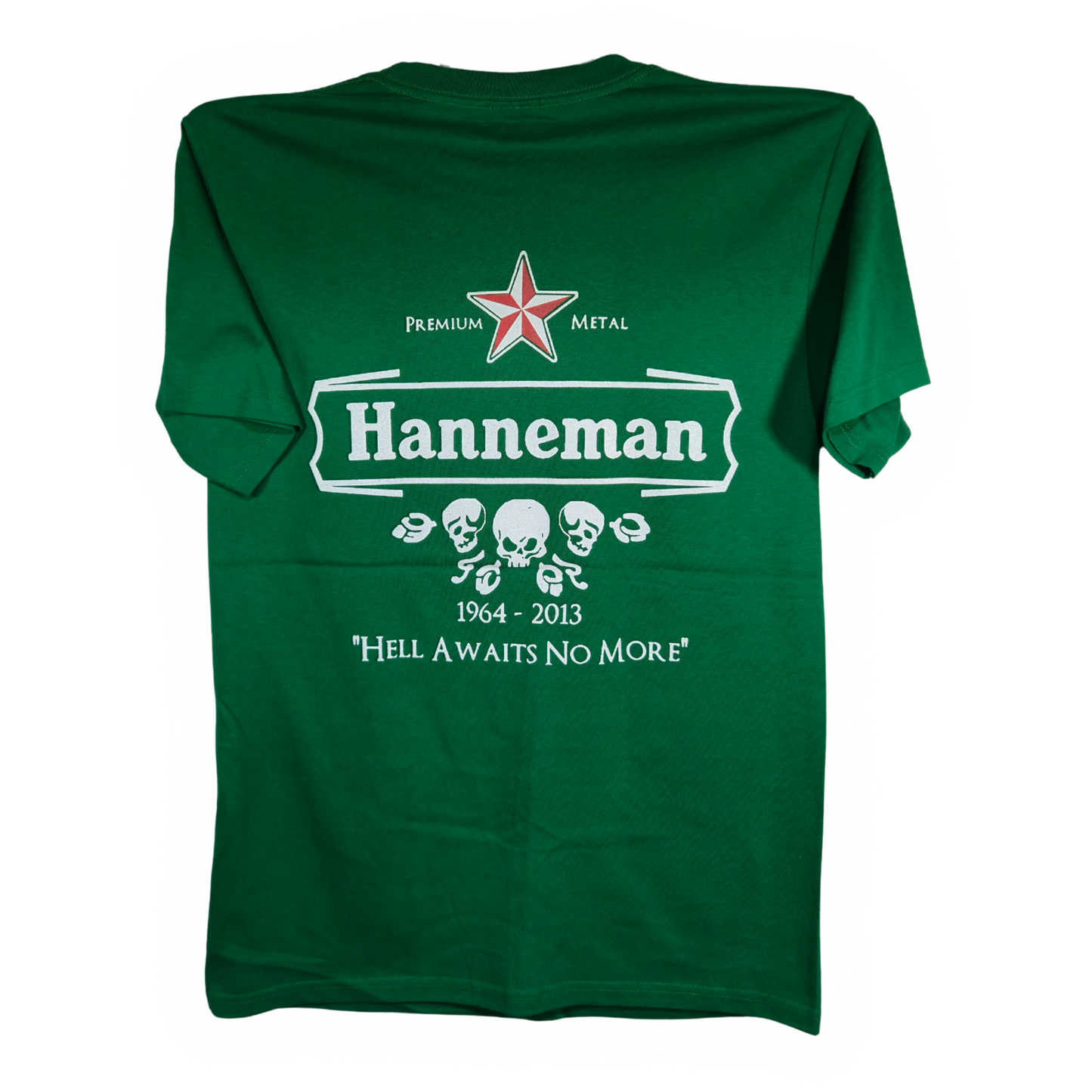 Jeff Hanneman - Heineken Playera Manga Corta Verde