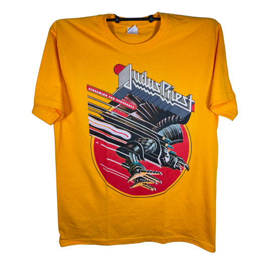 Judas Priest - Screaming For Vengeance Playera Manga Corta Amarilla