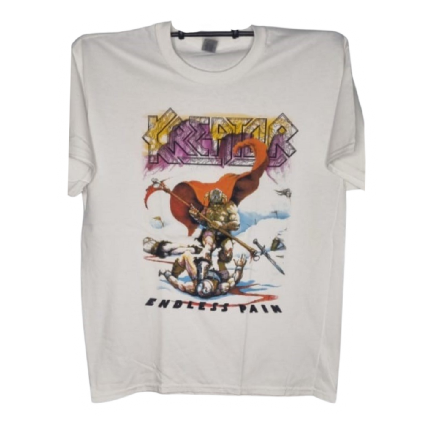 Kreator - Endless Pain Playera Manga Corta Blanca