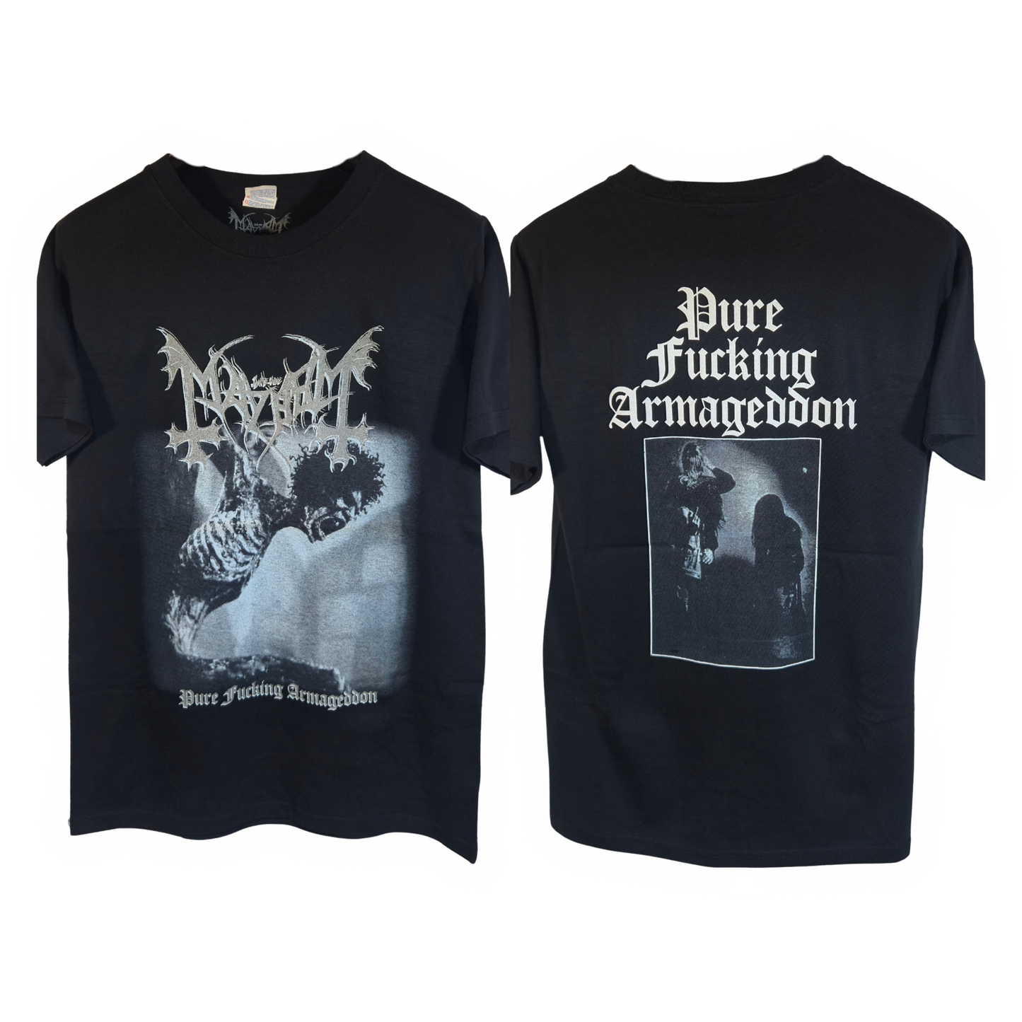 Mayhem - Pure Fucking Armageddon Playera Manga Corta