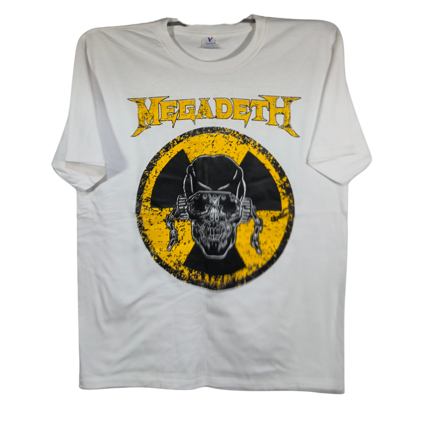 Megadeth - Vic Playera Manga Corta Blanca