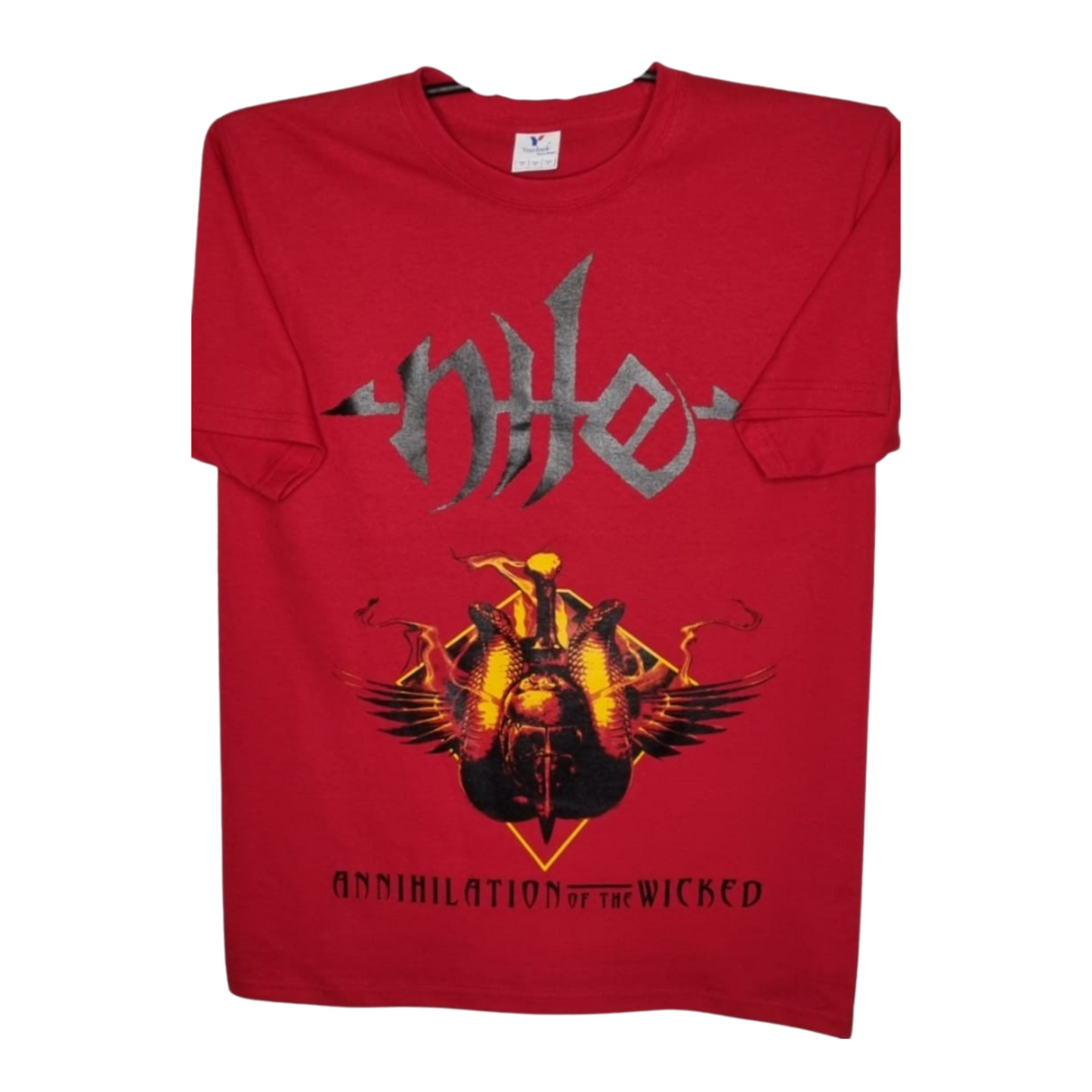 Nile - Annihilation Of The Wicked Playera Manga Corta Roja