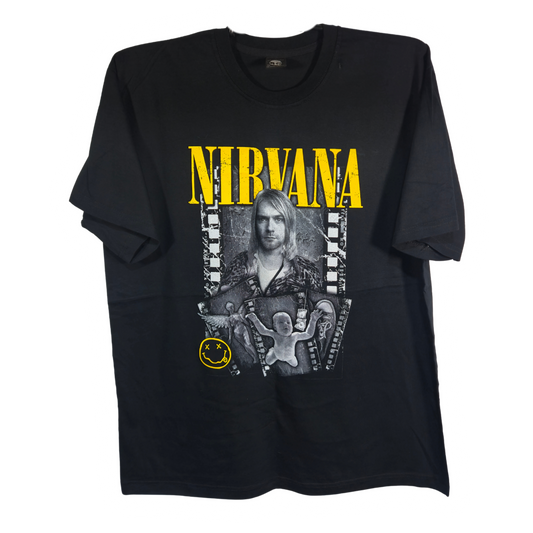 Nirvana - Kurt Cobain Playera Manga Corta