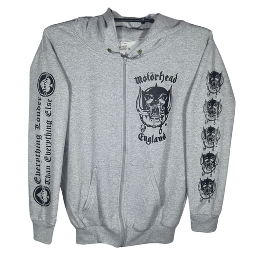 Motorhead - England Sudadera Cierre Gris