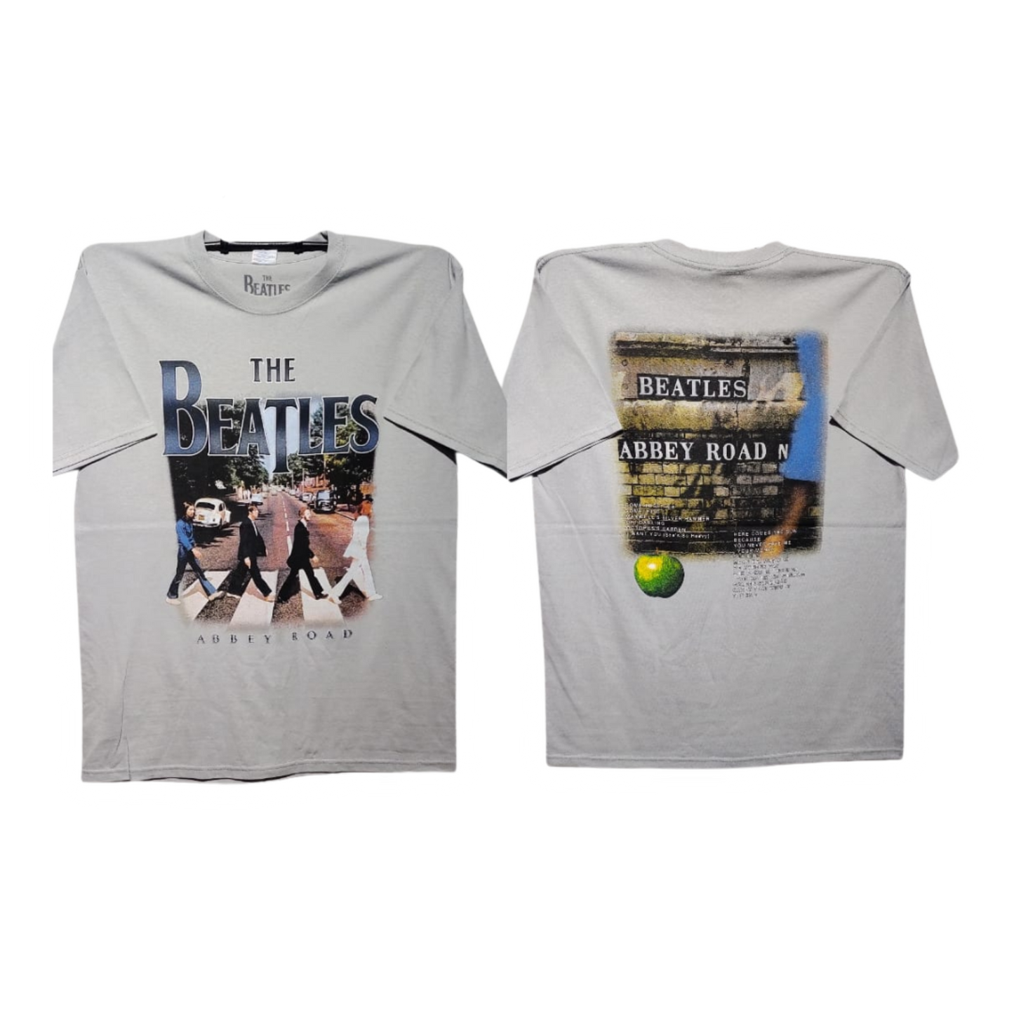 The Beatles - Abbey Road Playera Manga Corta Gris