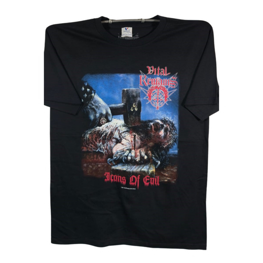 Vital Remains - Icons Of Evil Playera Manga Ciorta