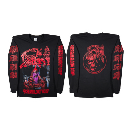 Death - Scream Bloody Gore Playera Manga Larga