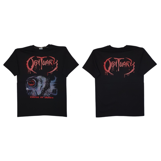 Obituary - Cause Of Death Playera Manga Corta
