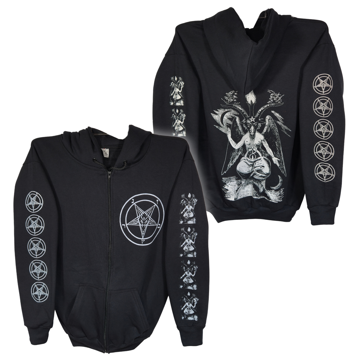 0666 - Baphomet Sudadera Cierre