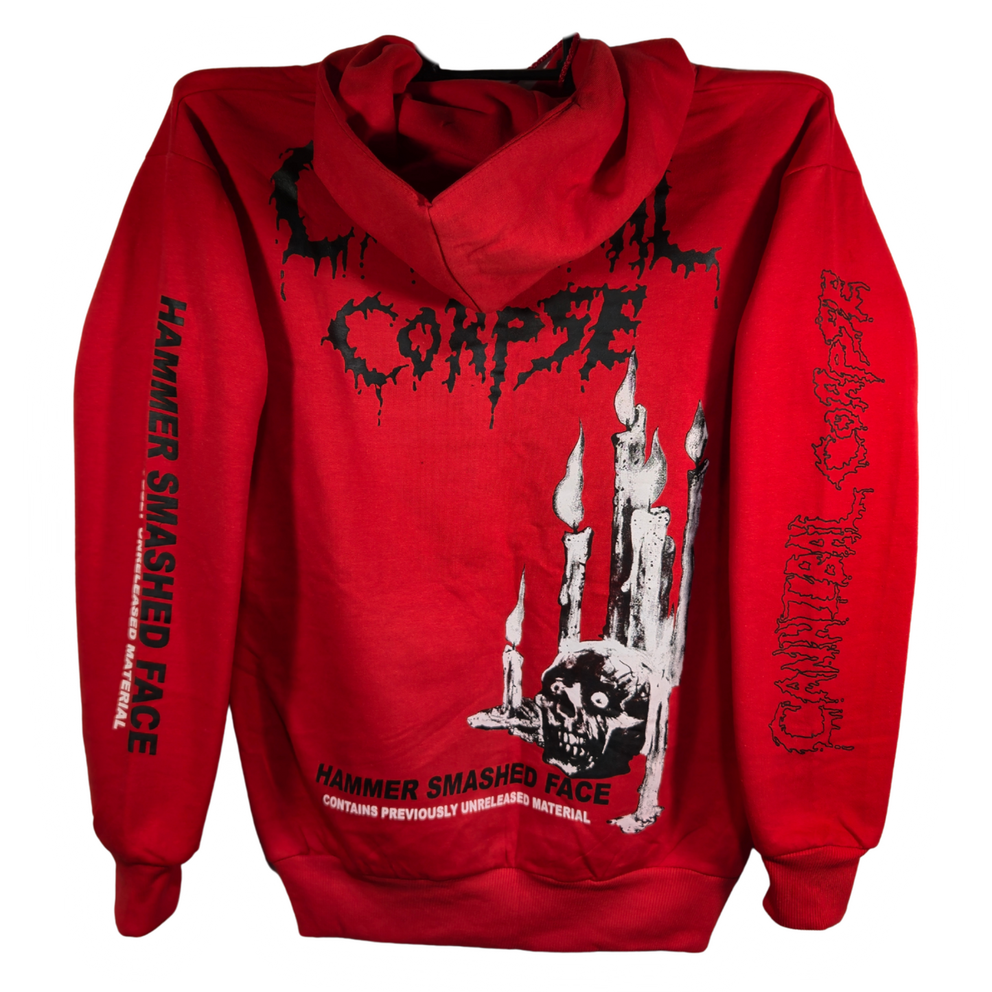 Cannibal Corpse - Hammered Smashed Face Roja Sudadera Cierre