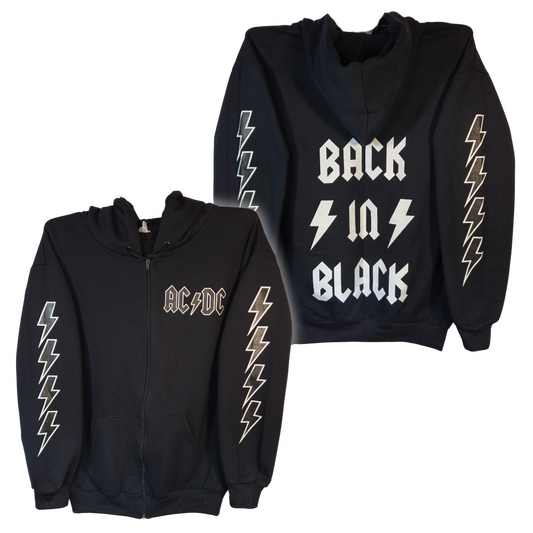 AC-DC - Back In Black Sudadera Cierre
