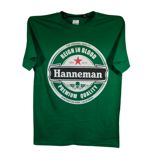 Jeff Hanneman - Heineken Playera Manga Corta Verde