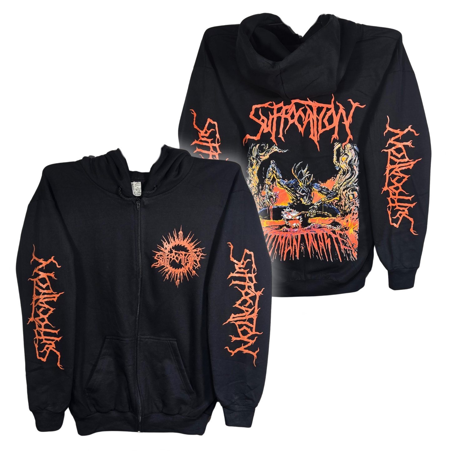 Suffocation - Human Waste Sudadera Cierre