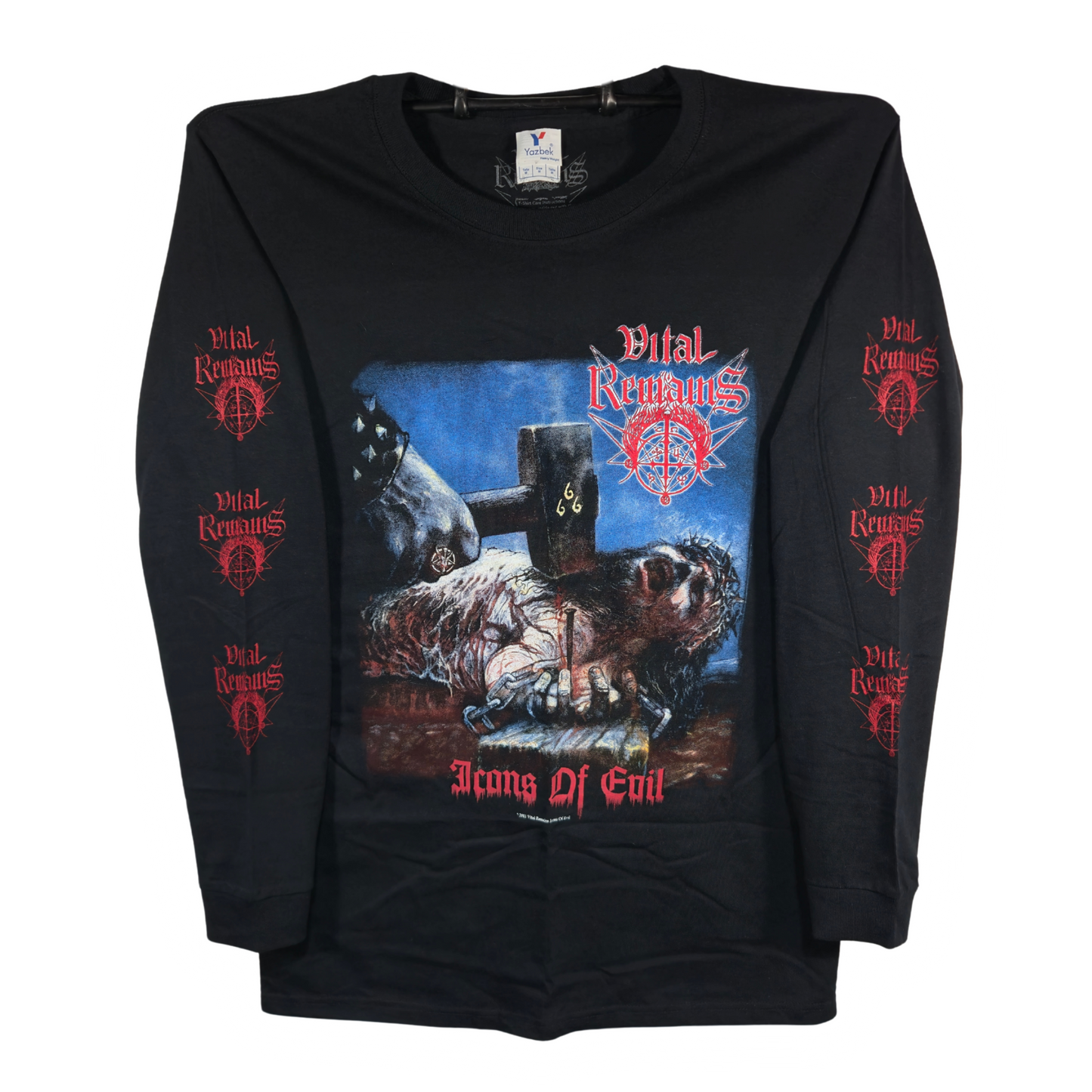 Vital Remains - Icons Of Evil Playera Manga Larga