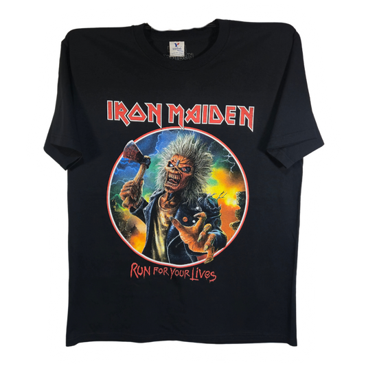 Iron Maiden - Run For Your Live Playera Manga Corta