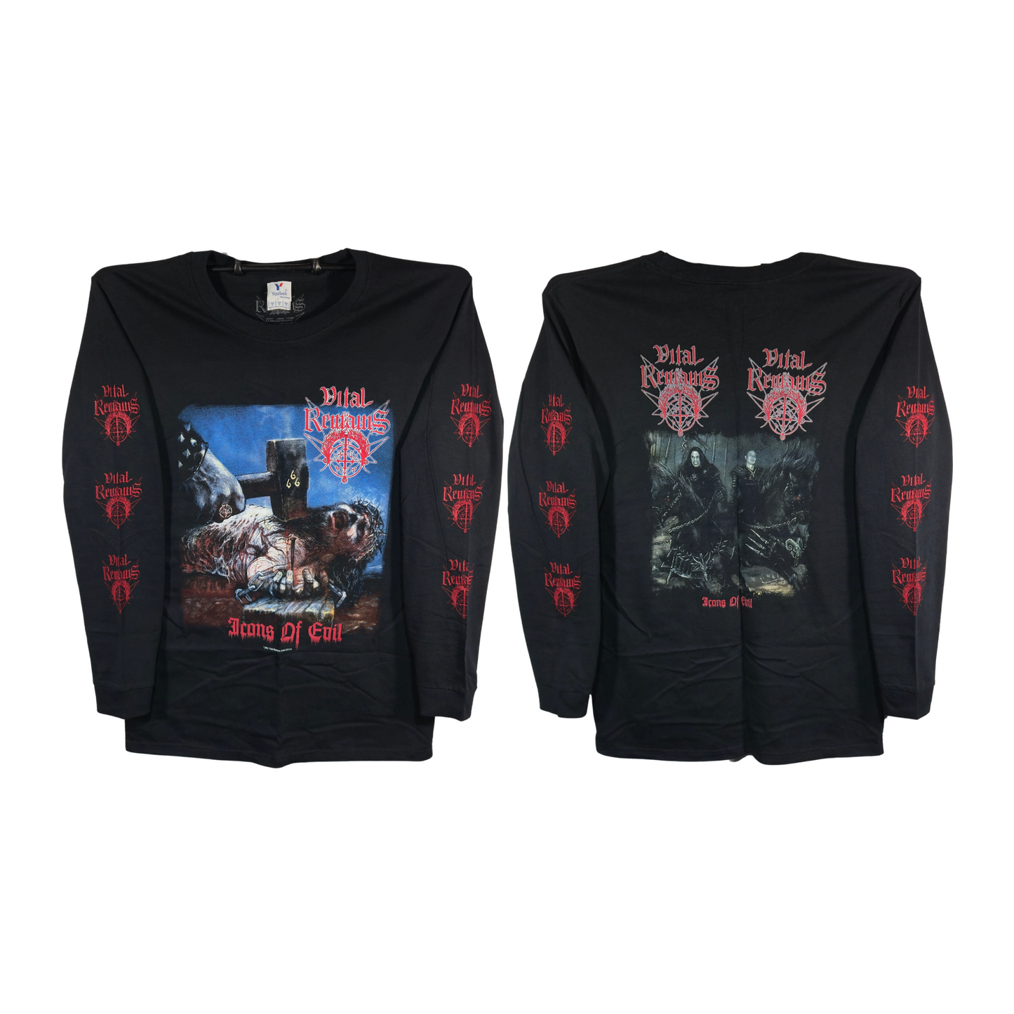 Vital Remains - Icons Of Evil Playera Manga Larga