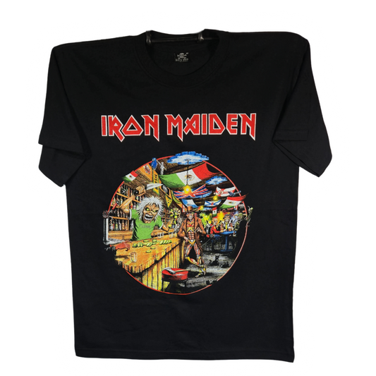 Iron Maiden - Bars Open Eddie Playera Manga Corta