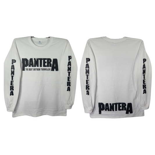 Pantera Playera Manga Larga Blanca